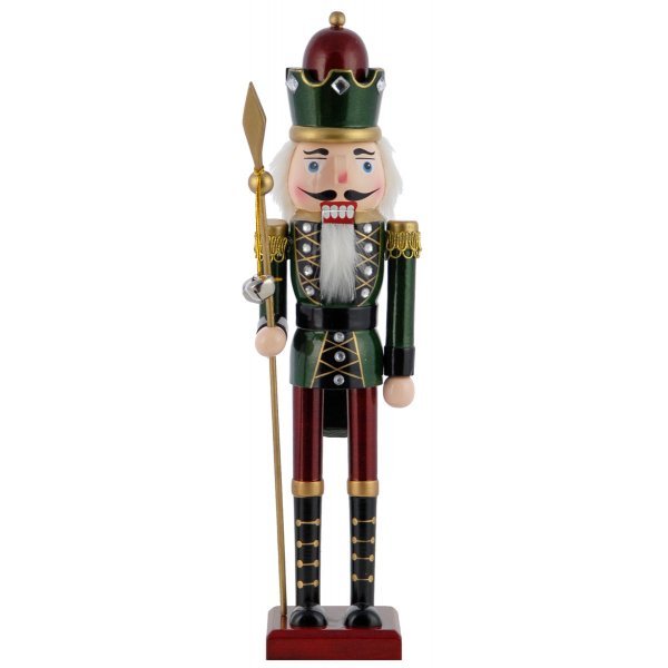 Χριστουγεννιάτικος Διακοσμητικός Μολυβένιος Στρατιώτης Πράσινος με Δόρυ (38cm)